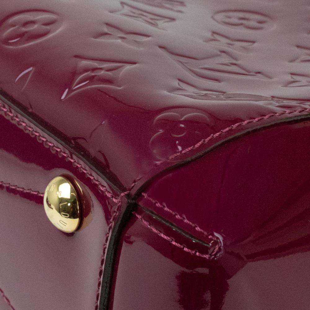 Louis Vuitton, Montaigne BB in burgundy patent leather 6