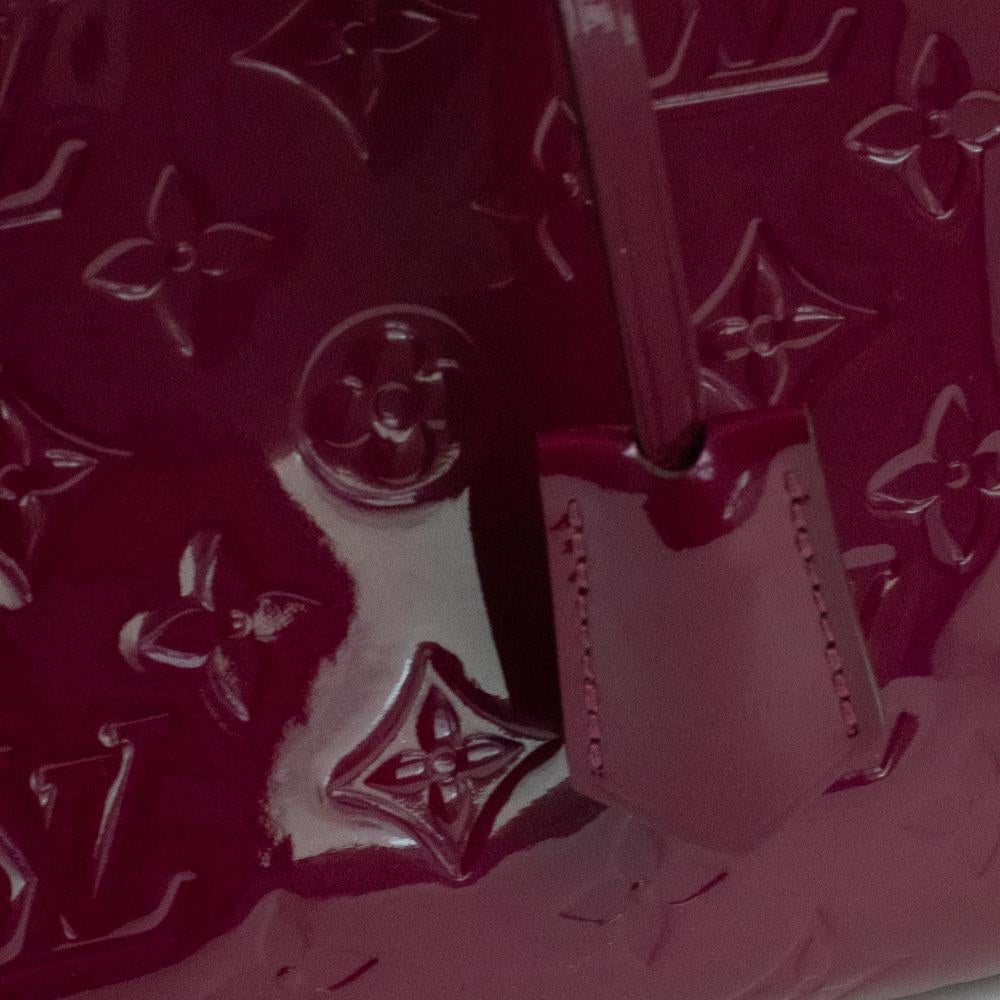 Louis Vuitton, Montaigne BB in burgundy patent leather 7