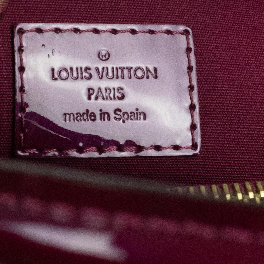 Louis Vuitton, Montaigne BB in burgundy patent leather 1