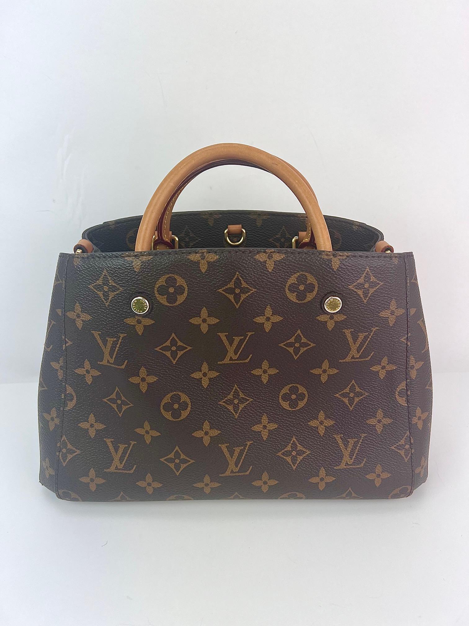 Louis Vuitton Montaigne BB Monogram Hand Bag 8