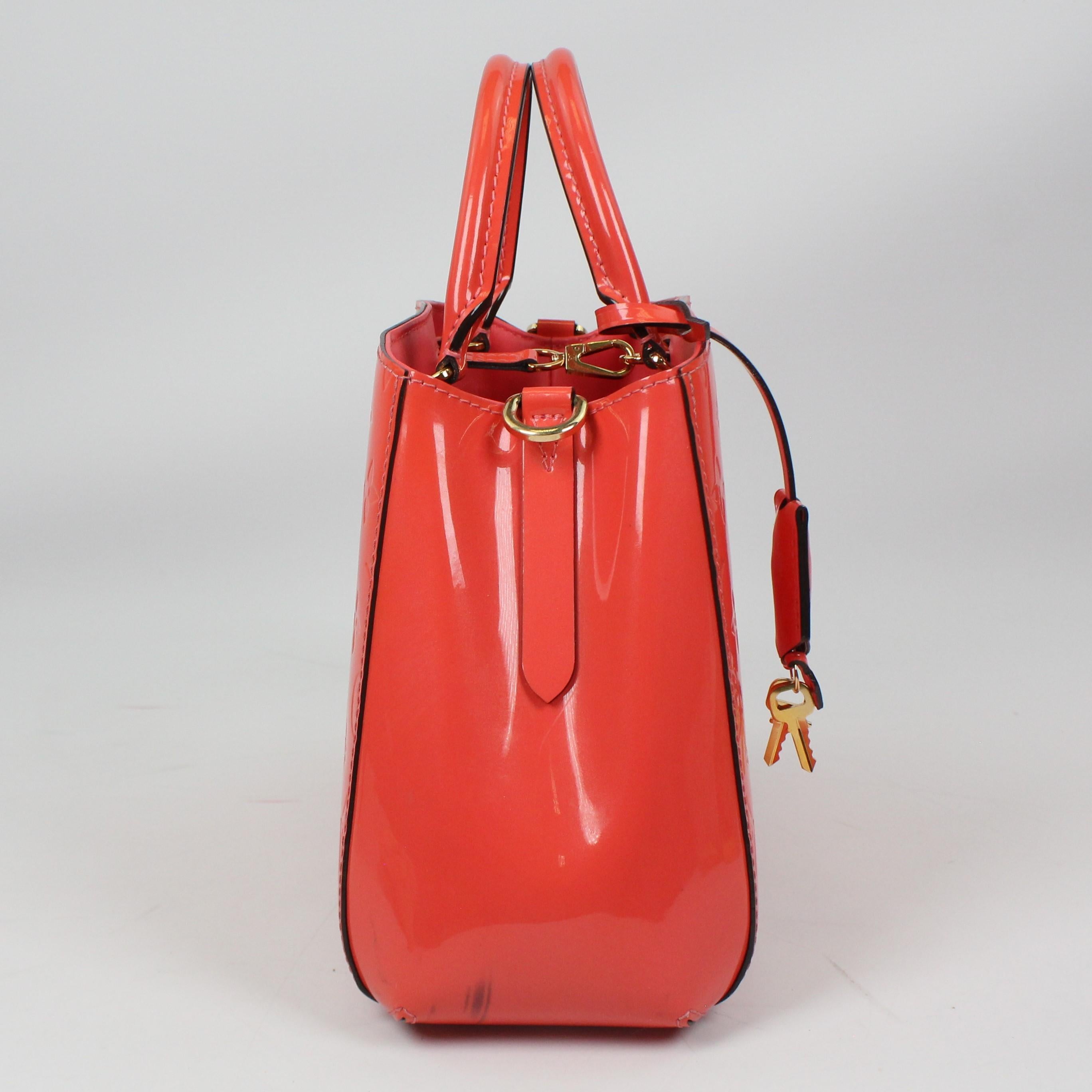 Louis Vuitton Montaigne BB patent leather handbag For Sale 3