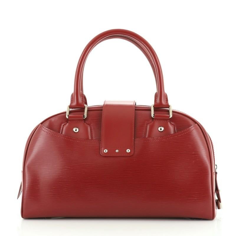 Brown Louis Vuitton Montaigne Bowling Bag Epi Leather GM