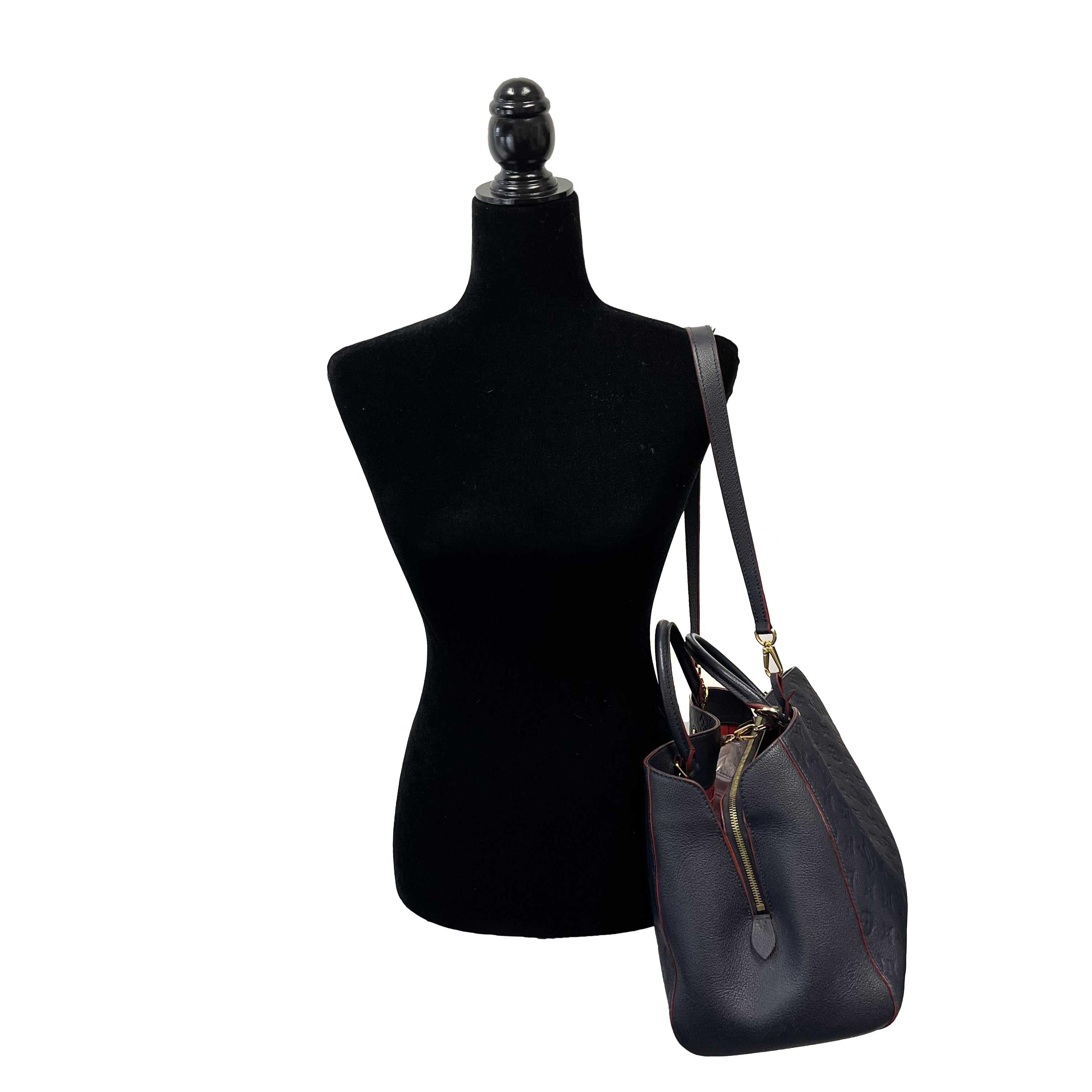 Women's Louis Vuitton - Montaigne GM Dark Navy Monogram - Top Handle W/ Shoulder Strap