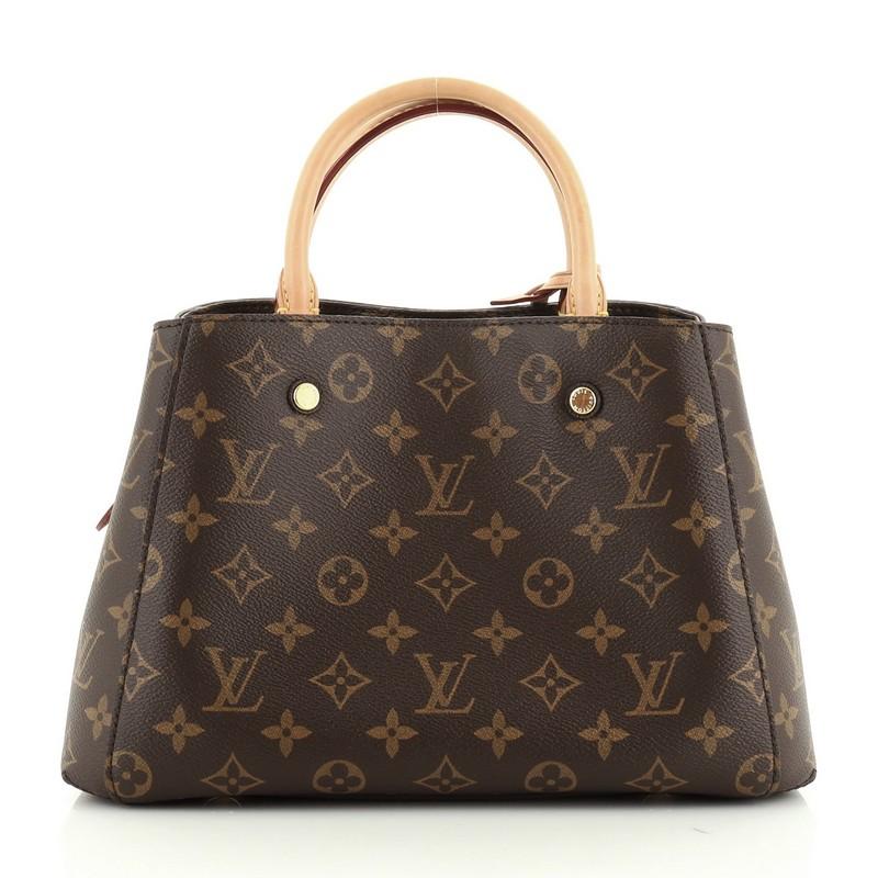 Black Louis Vuitton Montaigne Handbag Monogram Canvas BB