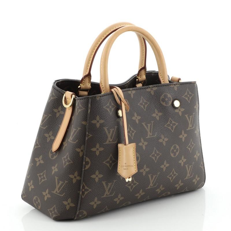 Black Louis Vuitton Montaigne Handbag Monogram Canvas BB
