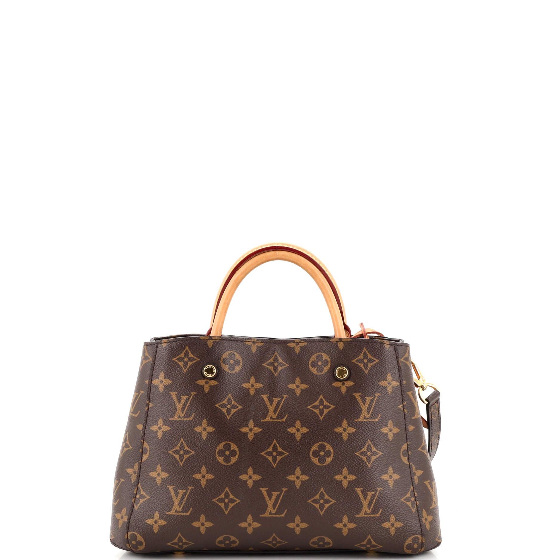 Louis Vuitton Montaigne Handtasche Monogramm Segeltuch BB im Zustand „Gut“ in NY, NY