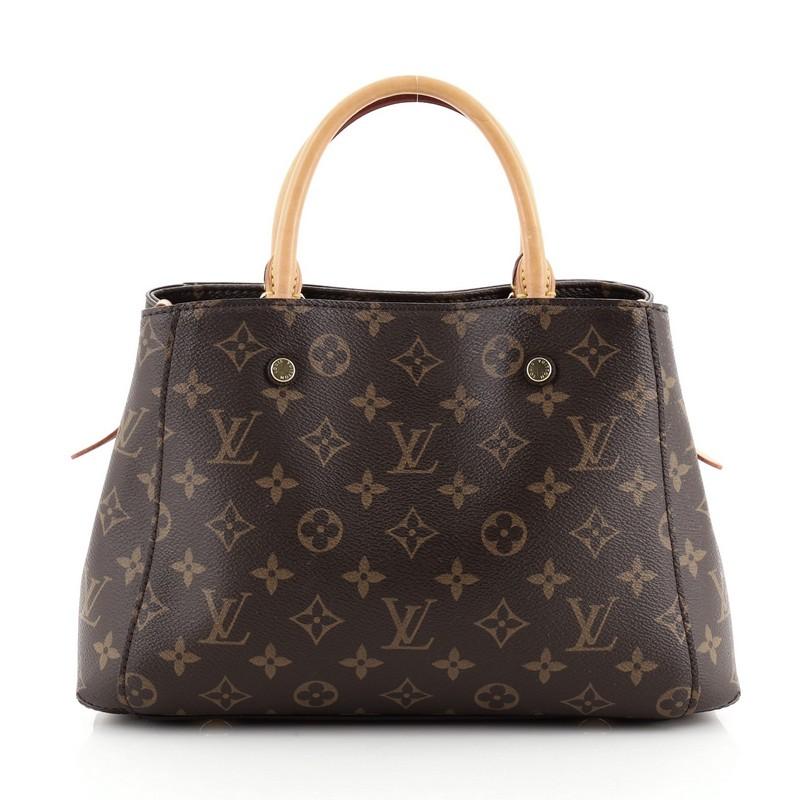 Louis Vuitton Montaigne Handbag Monogram Canvas BB In Good Condition In NY, NY
