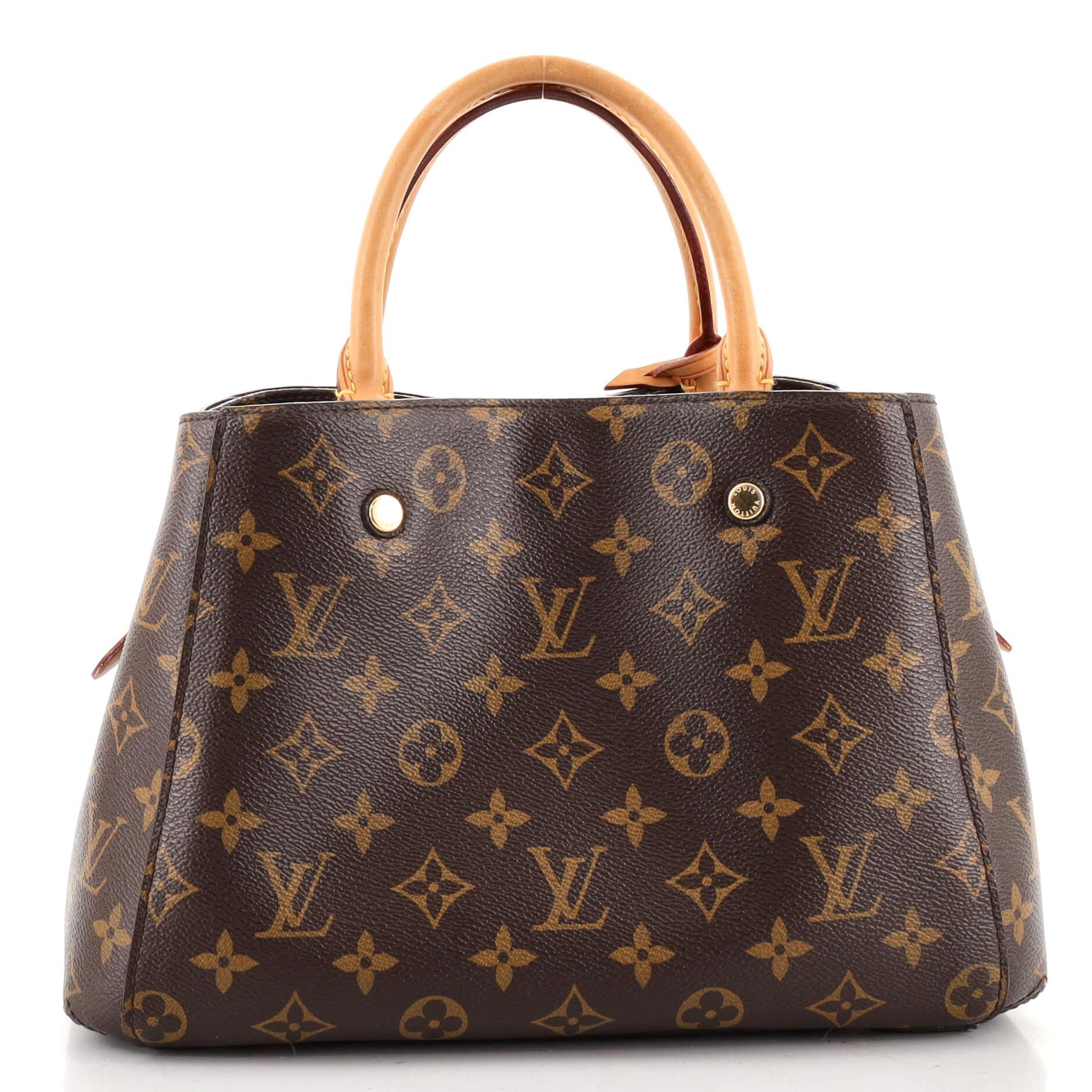 Louis Vuitton Montaigne Handbag Monogram Canvas BB In Good Condition In NY, NY