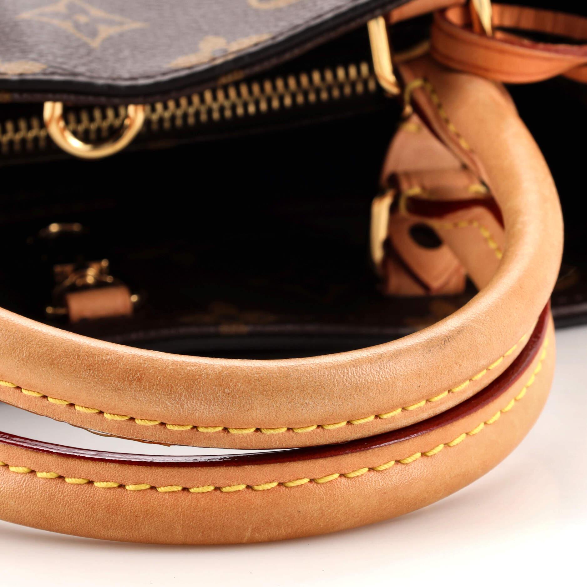 Louis Vuitton Montaigne Handtasche Monogramm Segeltuch BB 3