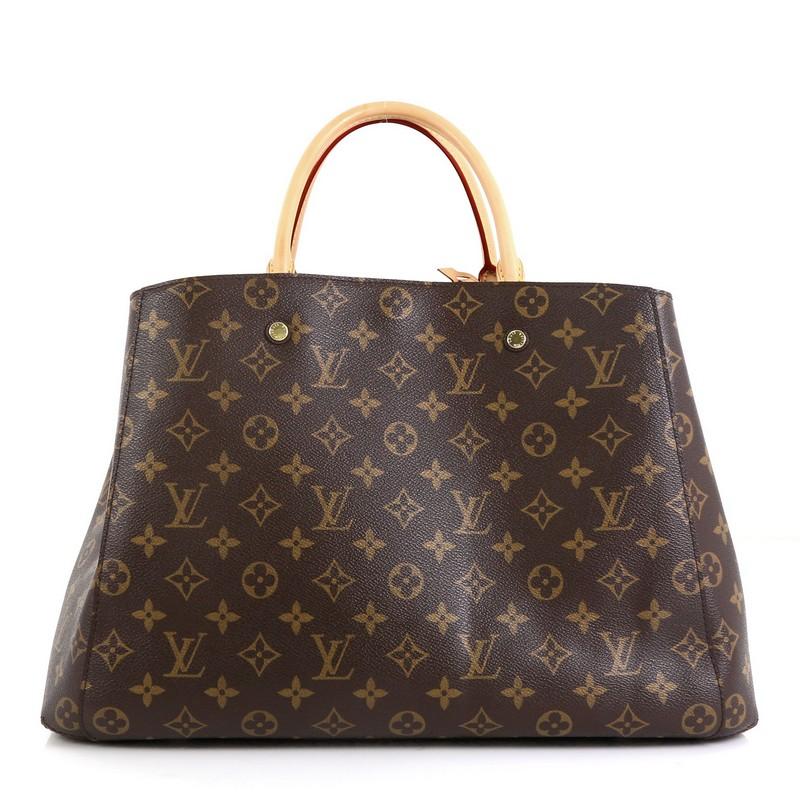 Black Louis Vuitton Montaigne Handbag Monogram Canvas GM