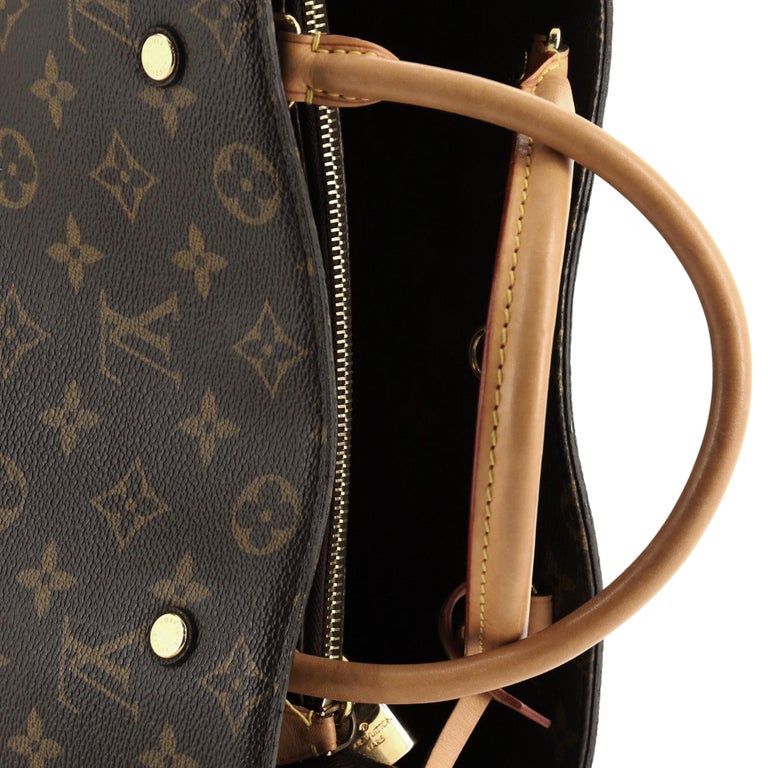 Louis Vuitton Noir Monogram Empreinte Leather Montaigne BB Bag at 1stDibs
