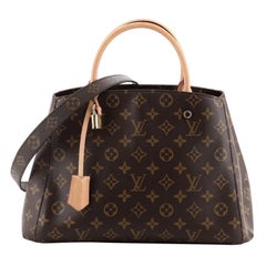 Louis Vuitton Monogram Empreinte Montaigne MM M41048-navy-blue