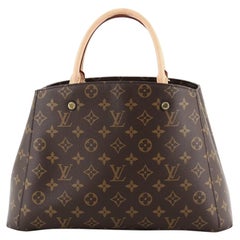 Louis Vuitton Montaigne Handtasche mit Monogramm aus Segeltuch MM