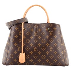 Louis Vuitton Montaigne Handtasche mit Monogramm aus Segeltuch MM