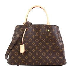 Louis Vuitton Montaigne Handbag Monogram Canvas MM 