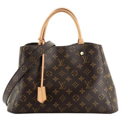 Louis Vuitton Montaigne Handbag Monogram Canvas MM 