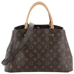 Louis Vuitton Montaigne Handtasche mit Monogramm aus Segeltuch MM