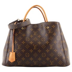 Louis Vuitton Montaigne Handtasche mit Monogramm aus Segeltuch MM