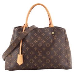 Louis Vuitton Montaigne Handtasche mit Monogramm aus Segeltuch MM