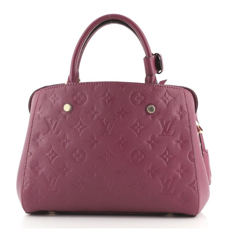 Brown Louis Vuitton Montaigne Handbag Monogram Empreinte Leather BB