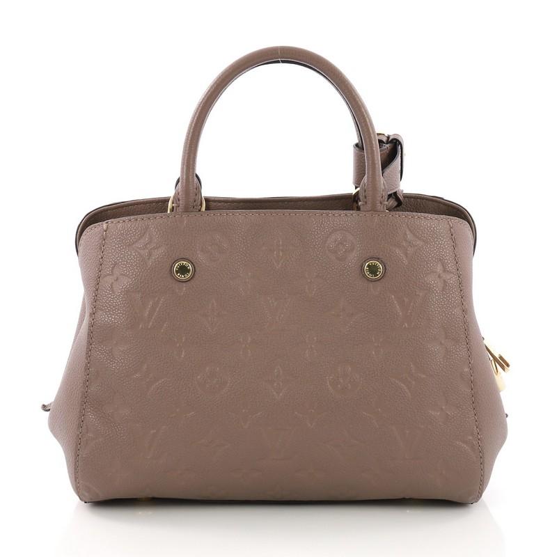 Louis Vuitton Montaigne Handbag Monogram Empreinte Leather BB In Good Condition In NY, NY