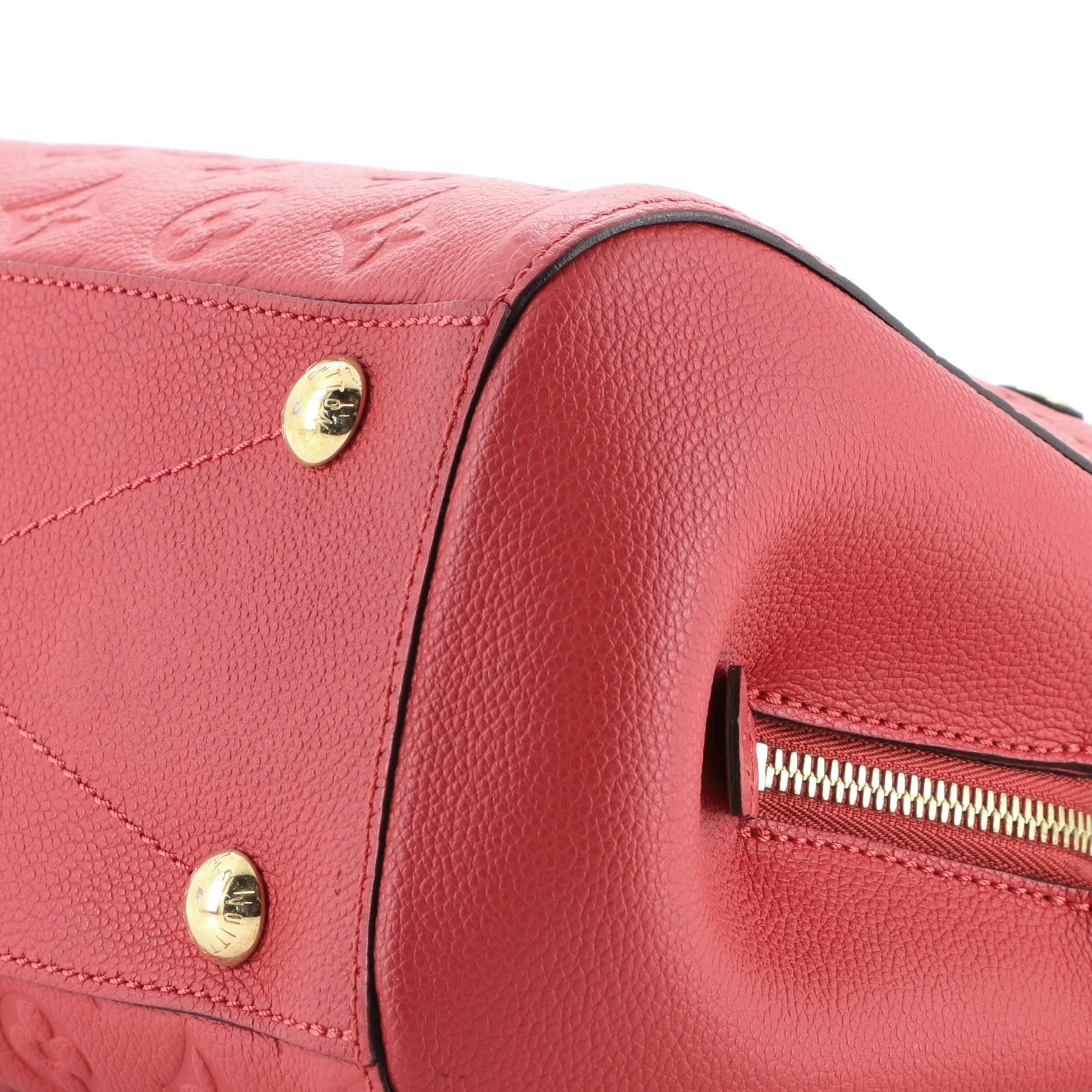 Louis Vuitton Montaigne Handbag Monogram Empreinte Leather BB In Good Condition In NY, NY