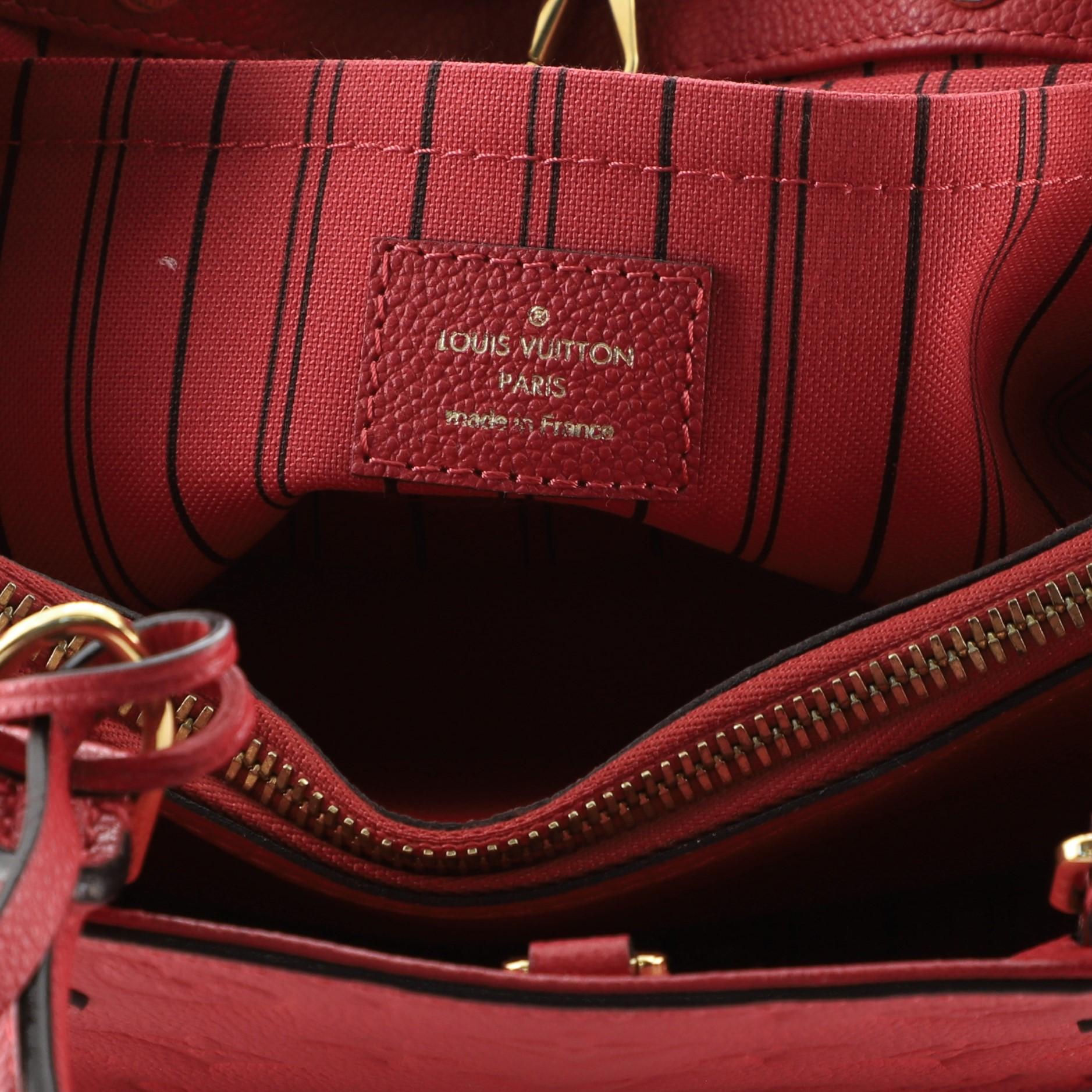 Louis Vuitton Montaigne Handbag Monogram Empreinte Leather BB 1