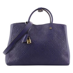 Louis Vuitton Montaigne Handbag Monogram Empreinte Leather GM