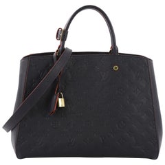 Louis Vuitton Montaigne Handbag Monogram Empreinte Leather GM