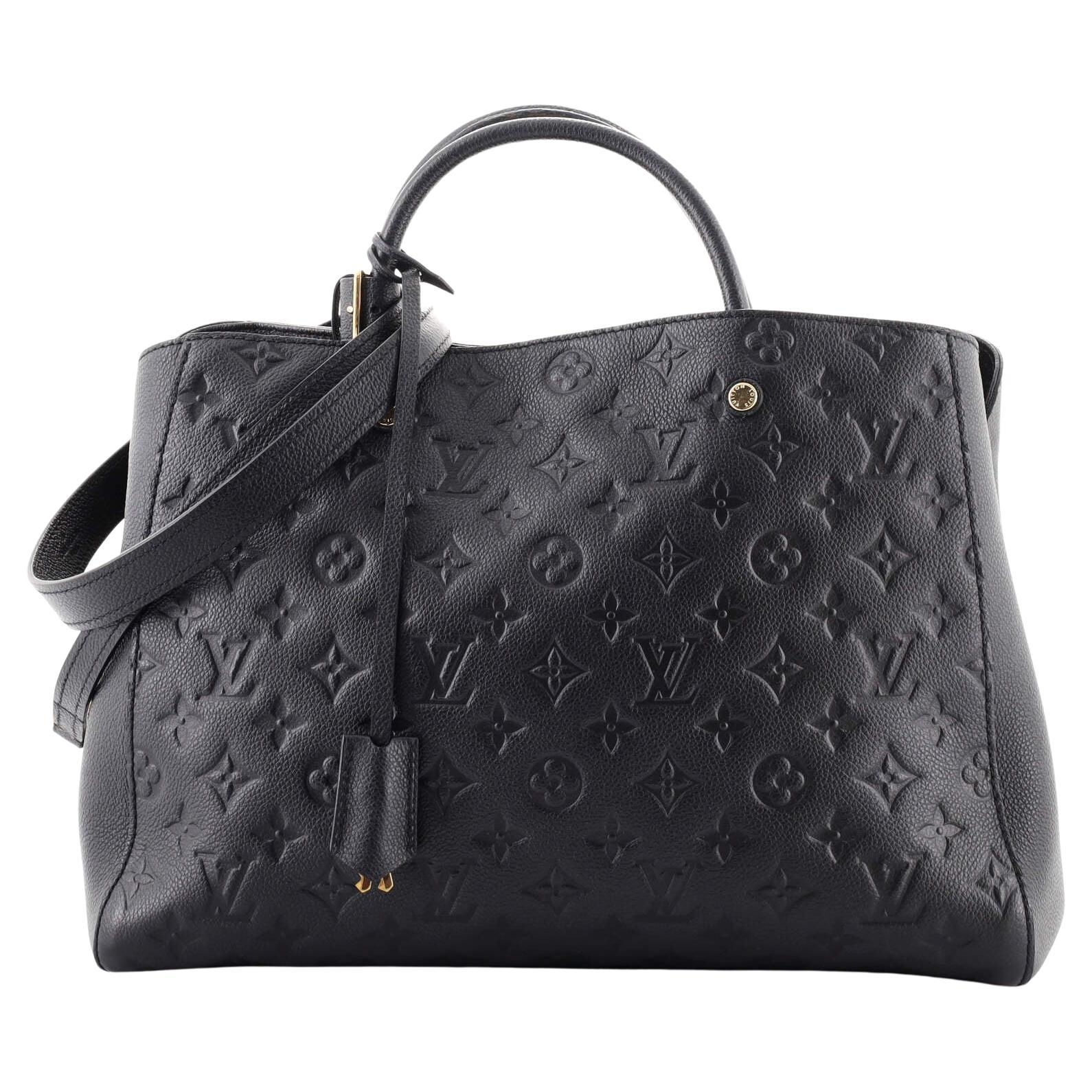 Louis Vuitton Montaigne Handbag Monogram Empreinte Leather GM