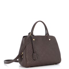 Louis Vuitton Montaigne Handbag Monogram Empreinte Leather MM
