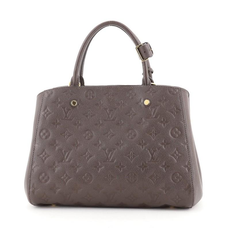 Louis Vuitton Montaigne Handbag Monogram Empreinte Leather MM In Good Condition In NY, NY