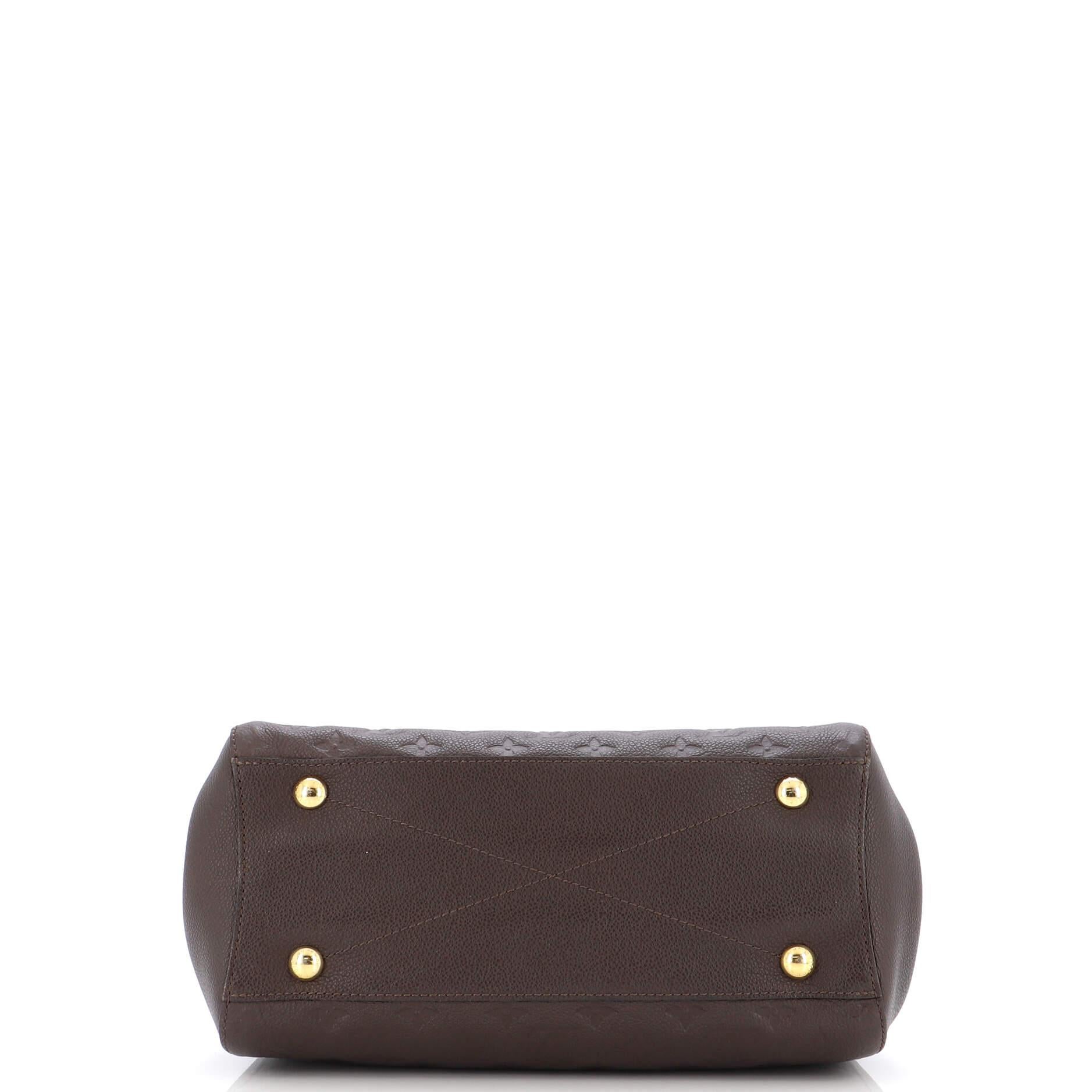 Women's or Men's Louis Vuitton Montaigne Handbag Monogram Empreinte Leather MM For Sale
