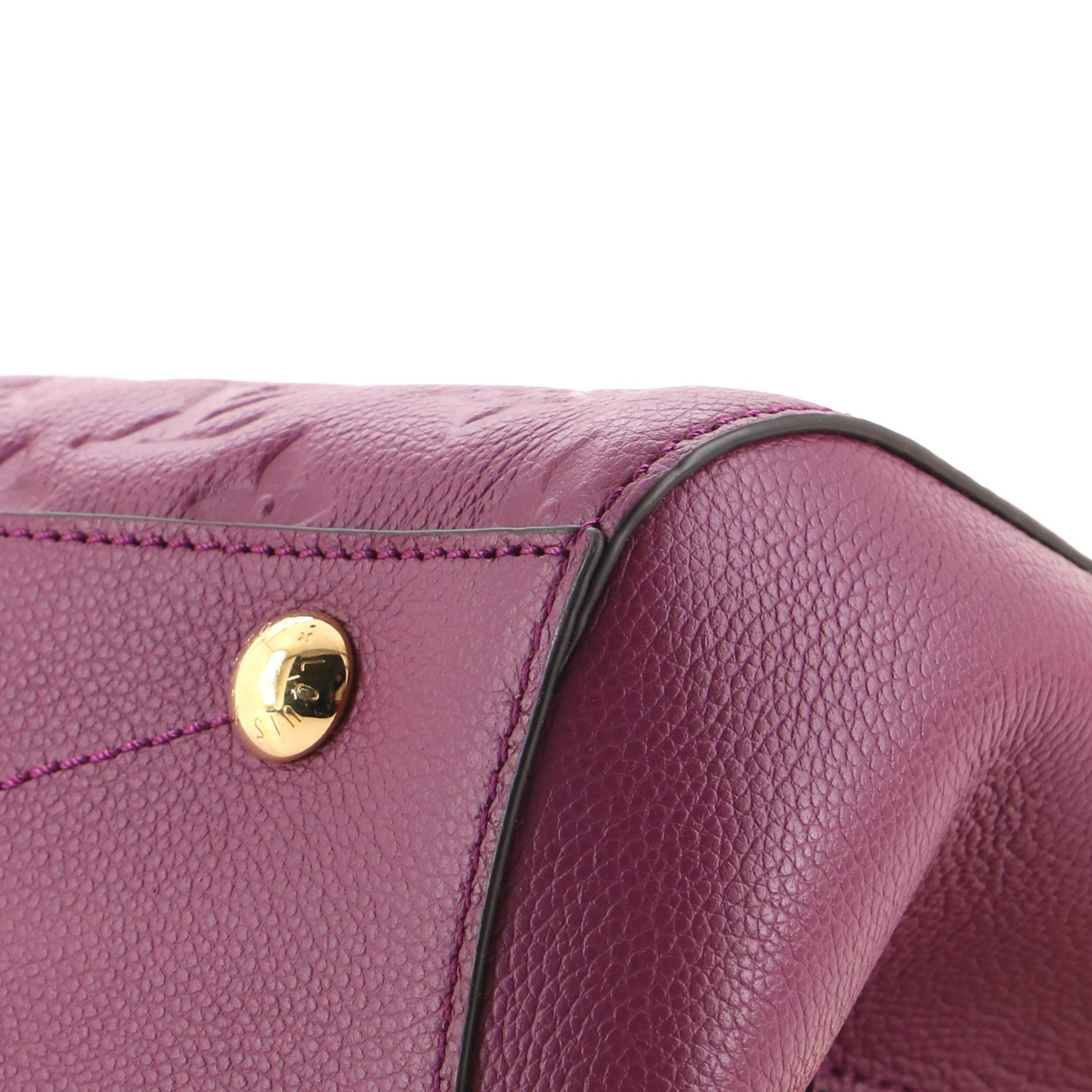 Louis Vuitton Montaigne Handtasche mit Monogramm aus Empreinte Leder MM 1