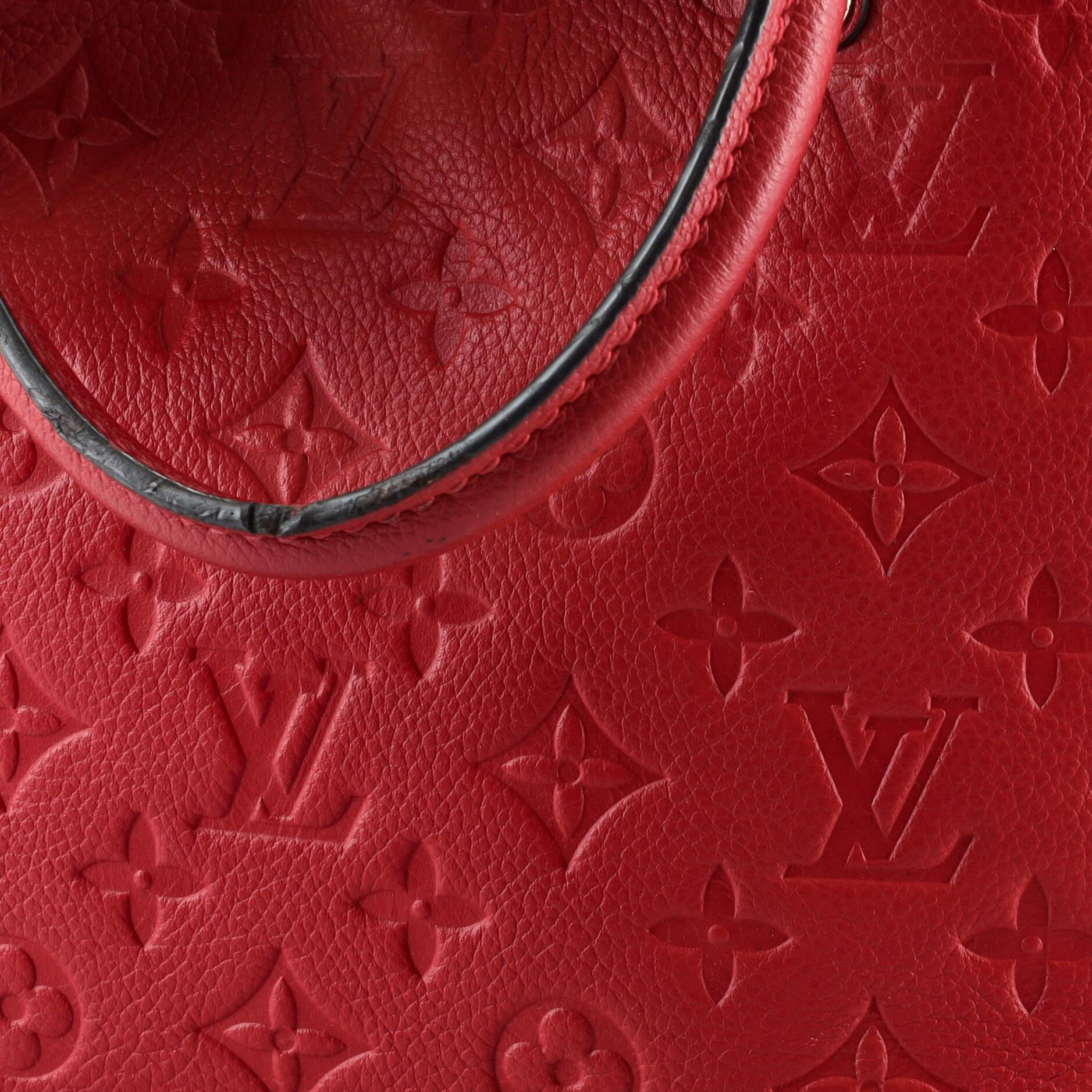 Louis Vuitton Montaigne Handbag Monogram Empreinte Leather MM In Fair Condition In NY, NY