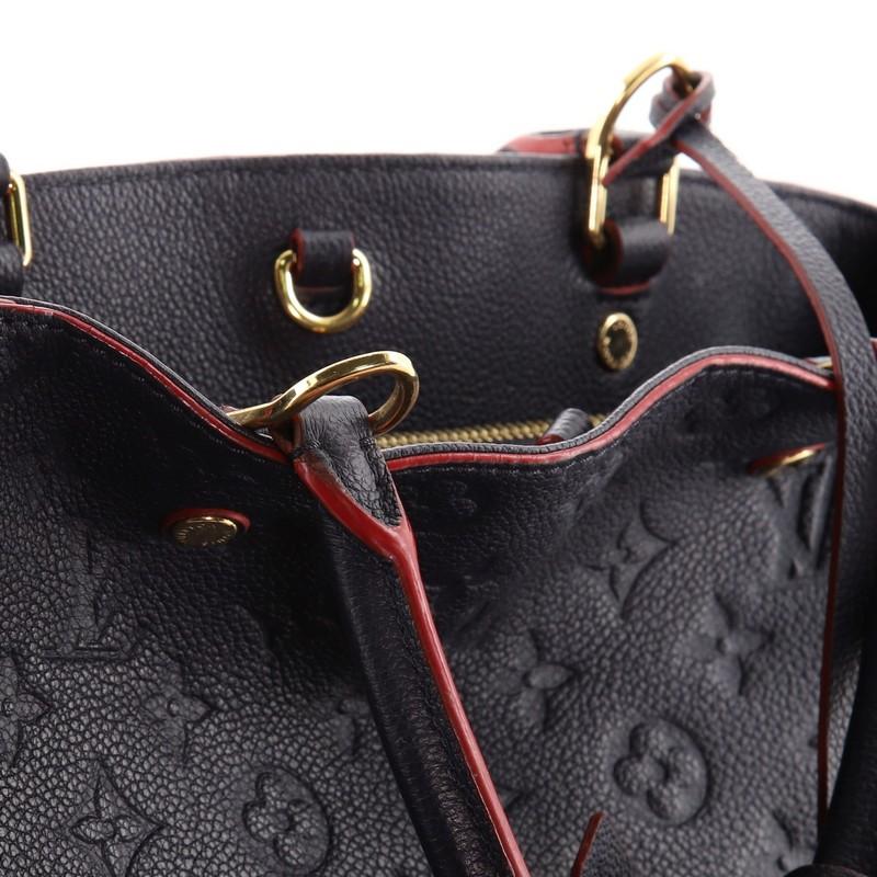 Louis Vuitton Montaigne Handbag Monogram Empreinte Leather MM 3