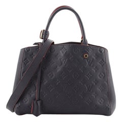 Louis Vuitton Montaigne Handbag Monogram Empreinte Leather MM