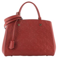 Louis Vuitton Montaigne Handbag Monogram Empreinte Leather MM