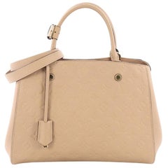 Louis Vuitton Montaigne Handbag Monogram Empreinte Leather MM
