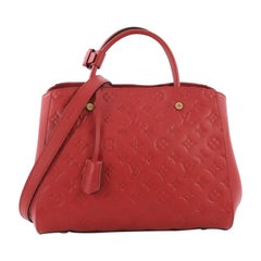 Louis Vuitton Montaigne Handbag Monogram Empreinte Leather MM