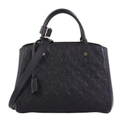 Louis Vuitton Montaigne Handbag Monogram Empreinte Leather MM