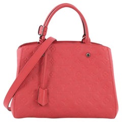 Louis Vuitton Montaigne Handbag Monogram Empreinte Leather MM