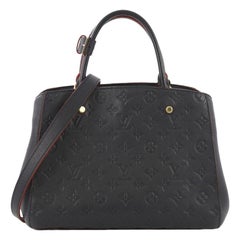 Louis Vuitton Montaigne Handbag Monogram Empreinte Leather MM