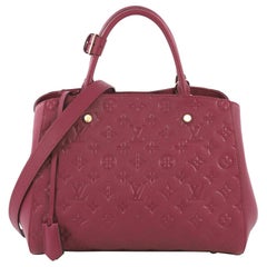 Louis Vuitton Montaigne Handbag Monogram Empreinte Leather MM