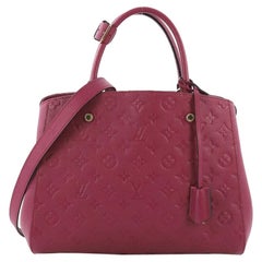 Louis Vuitton Montaigne Handbag Monogram Empreinte Leather MM