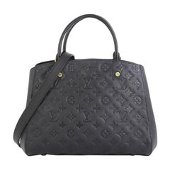 Louis Vuitton Montaigne Handbag Monogram Empreinte Leather MM