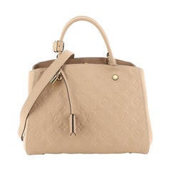 Louis Vuitton Montaigne Handbag Monogram Empreinte Leather MM 