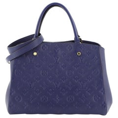 Louis Vuitton Montaigne Handbag Monogram Empreinte Leather MM