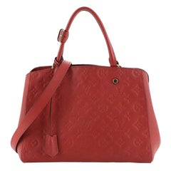 Louis Vuitton Montaigne Handbag Monogram Empreinte Leather MM