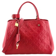 Louis Vuitton Montaigne Handbag Monogram Empreinte Leather MM